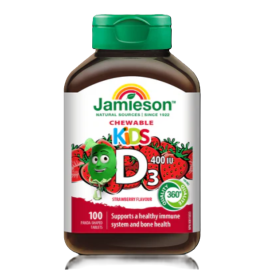 Jamieson Kids Chewable D3 4001U Tablets 100`S